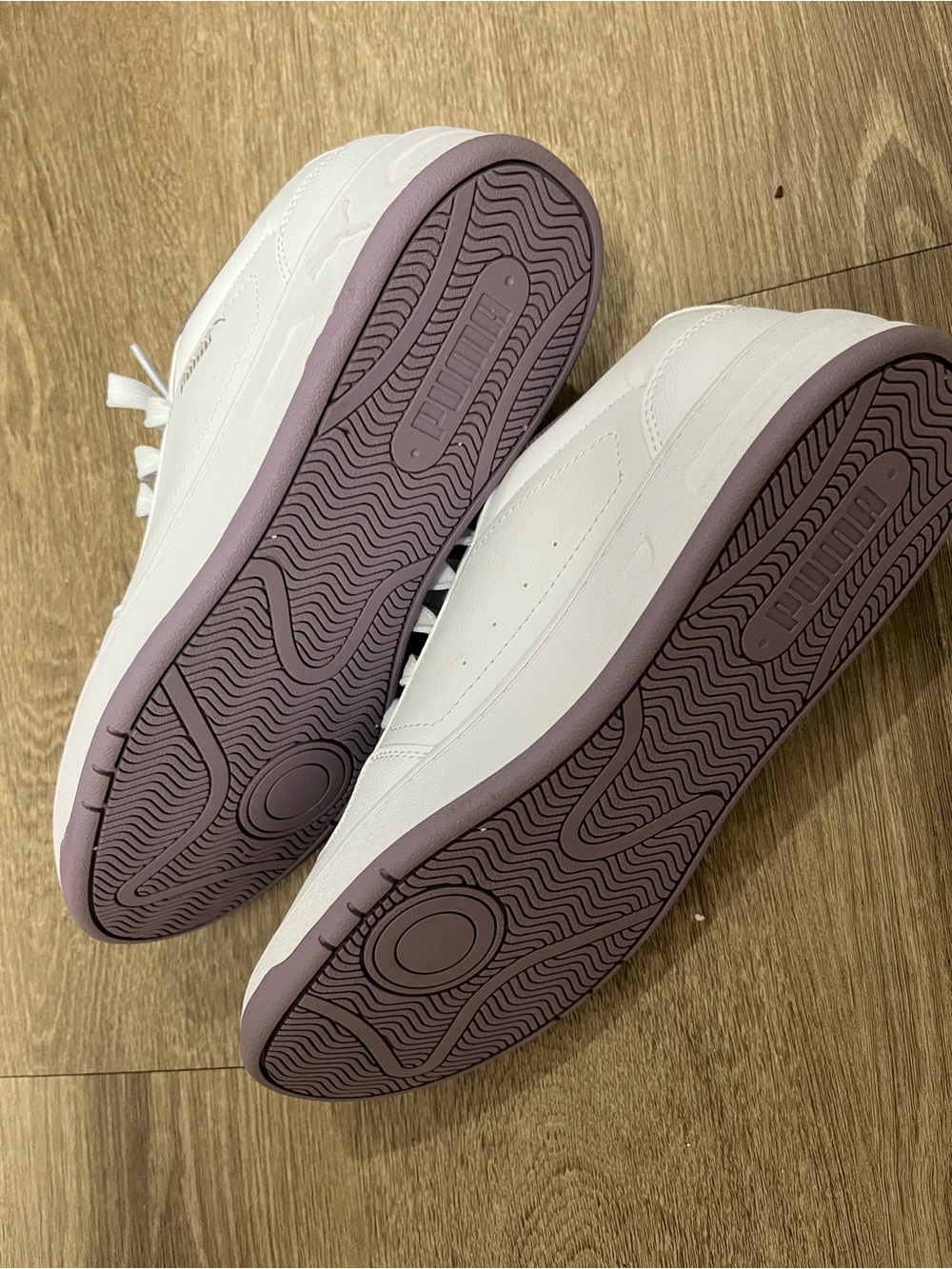 Puma Court Classic White Mauve Sneakers Women’s Size 10 - Picture 11 of 12